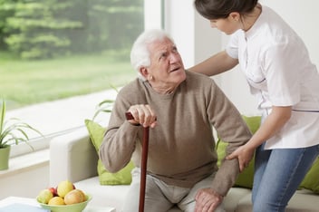 Staff engagement doctor helping patient 